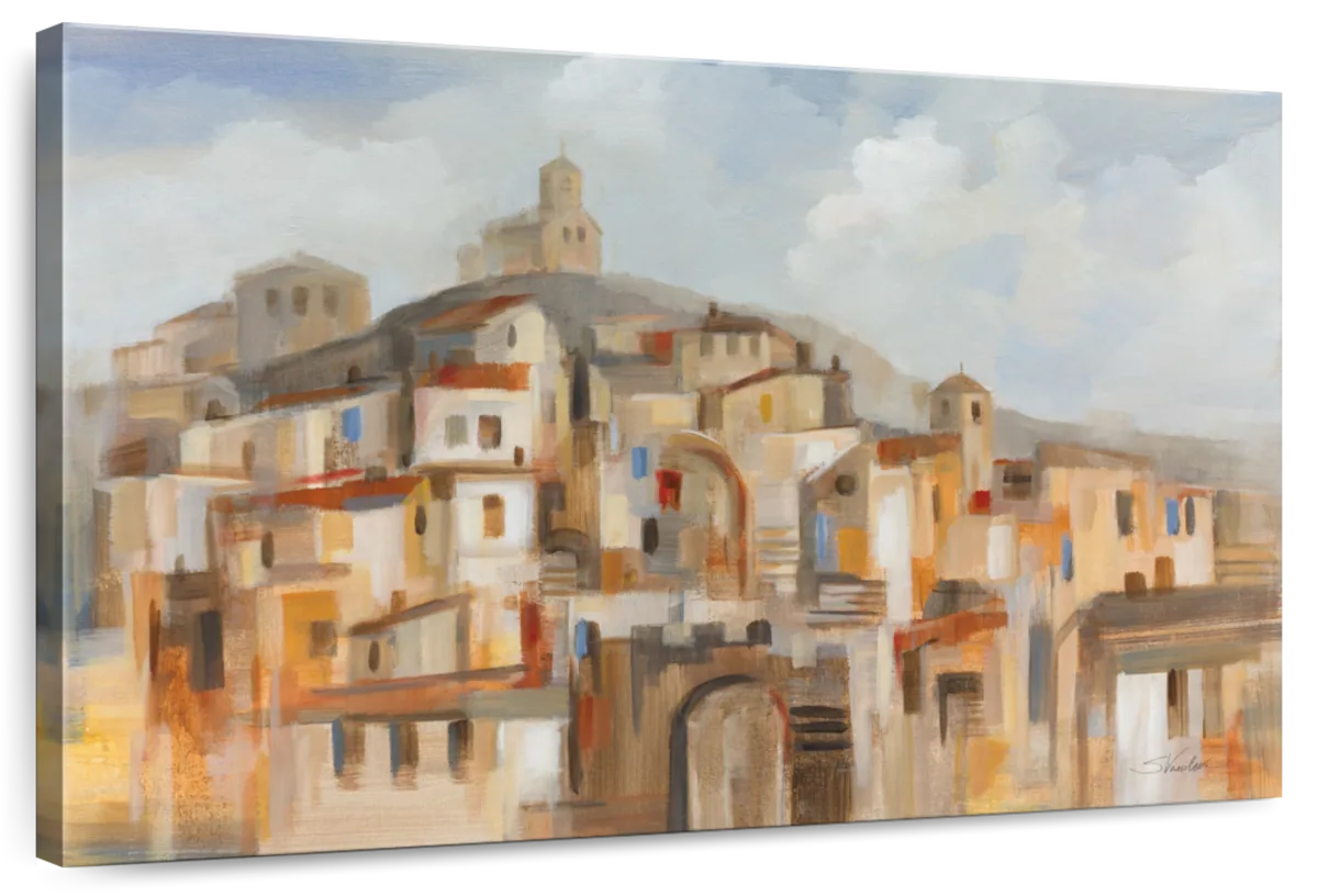 Town On The Hill Wall Art