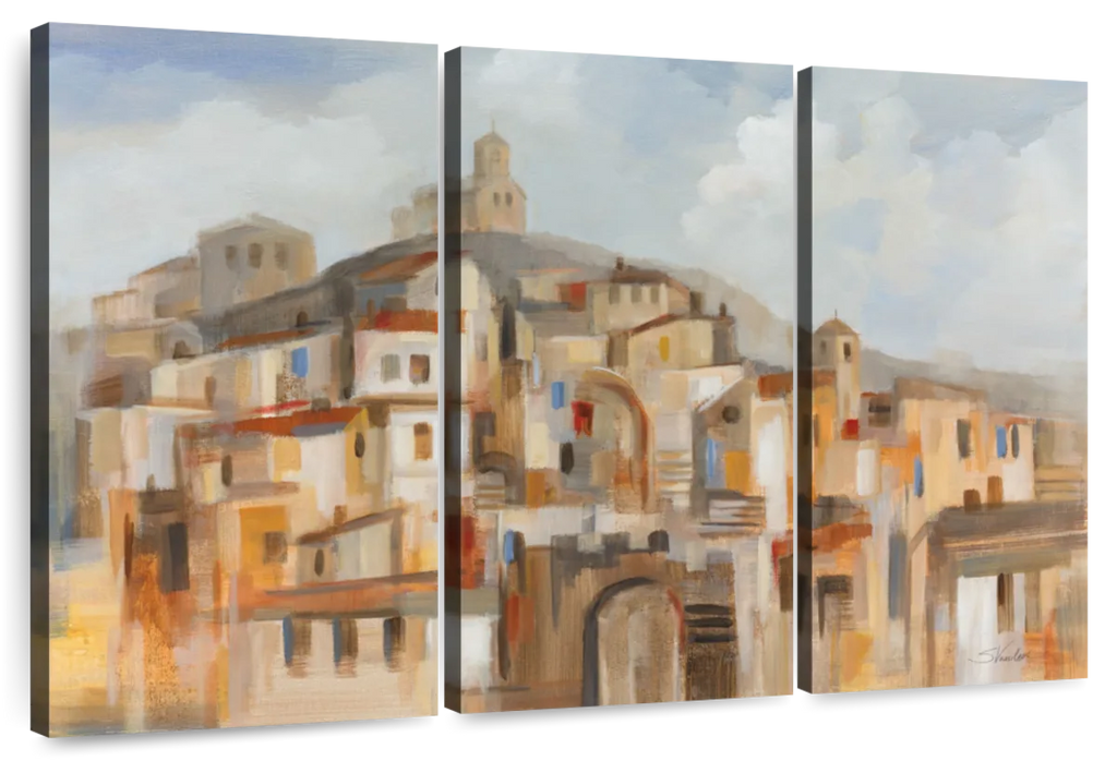Town On The Hill Wall Art
