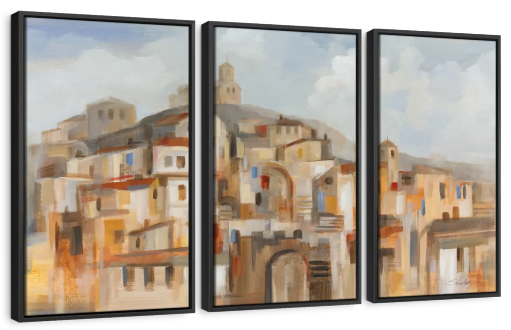 Town On The Hill Wall Art