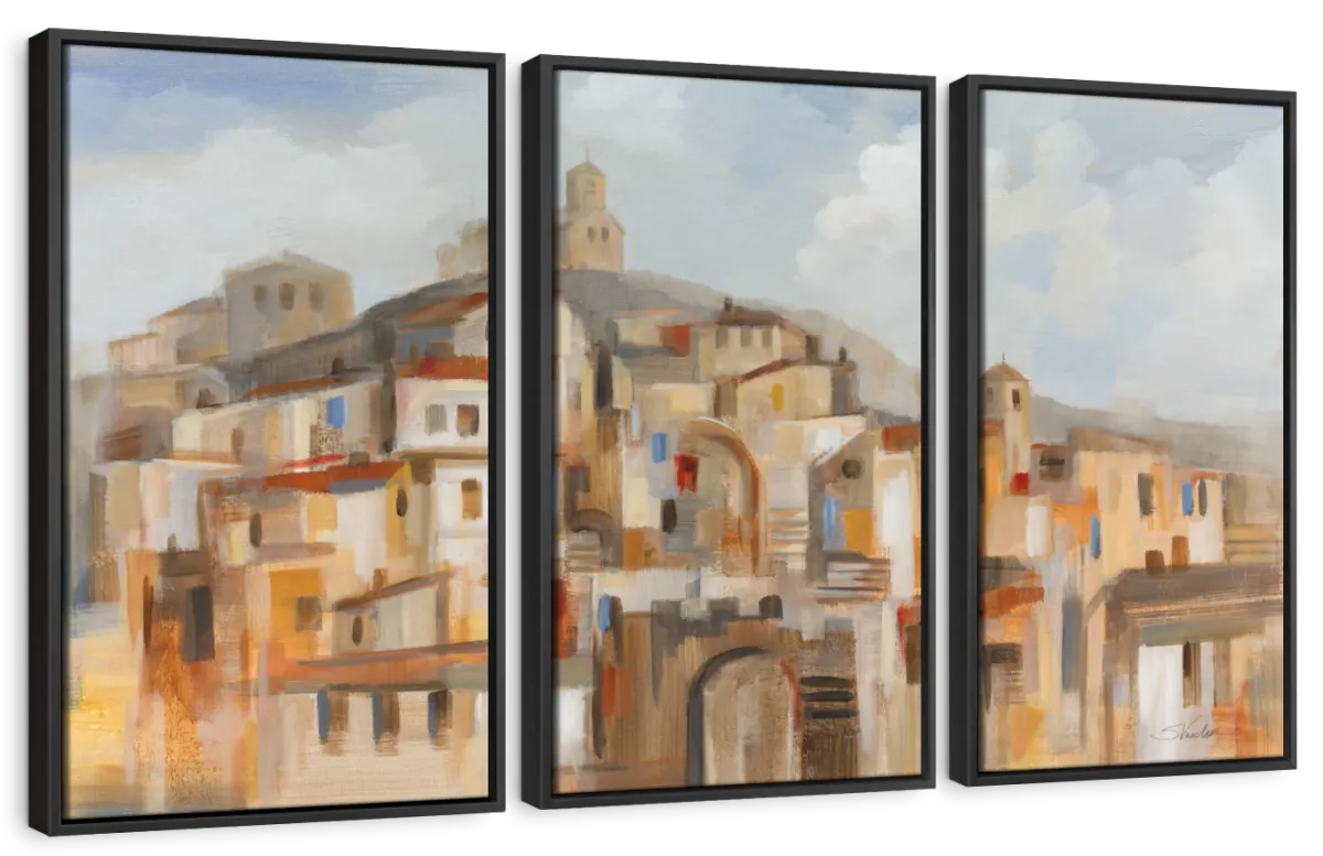 Town On The Hill Wall Art