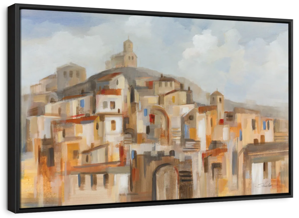 Town On The Hill Wall Art