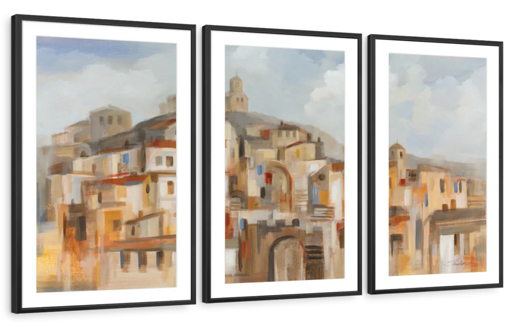 Town On The Hill Wall Art