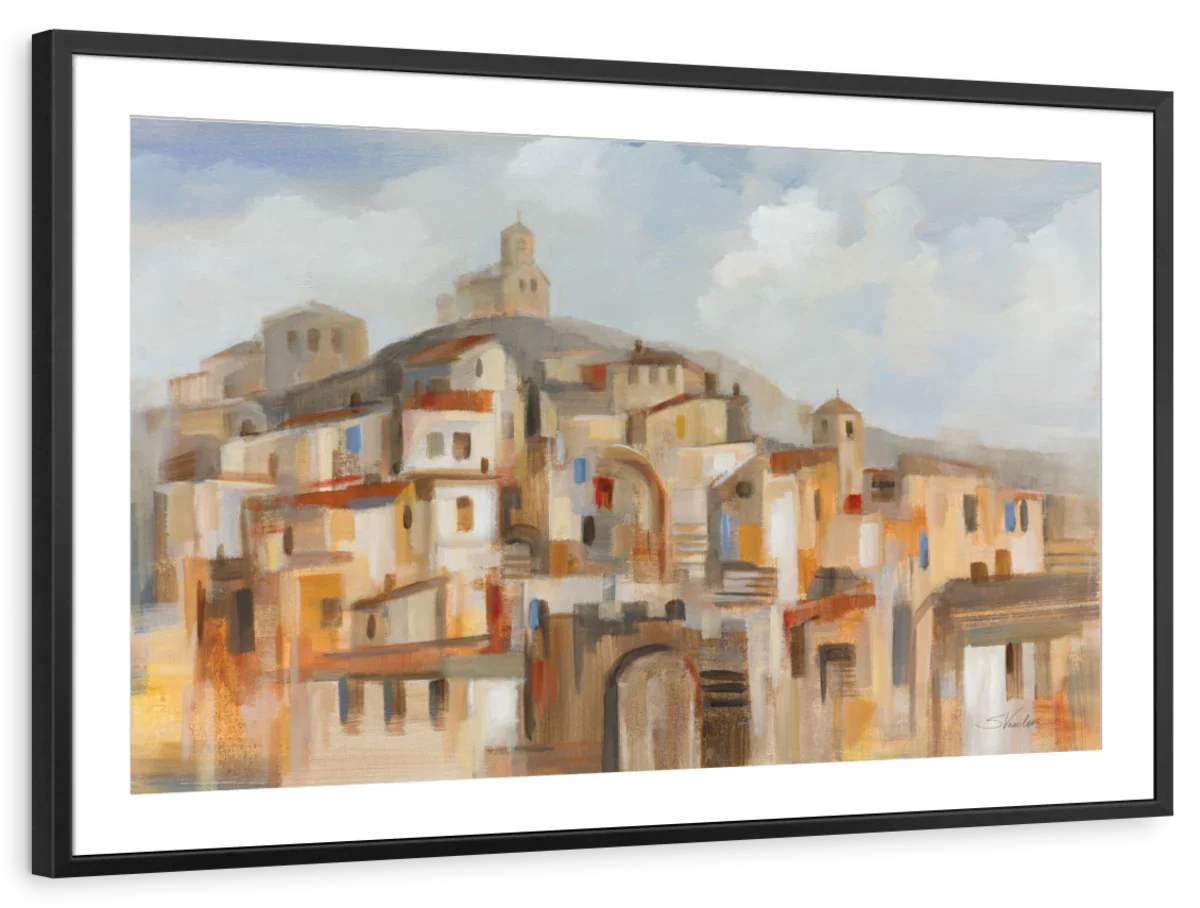 Town On The Hill Wall Art