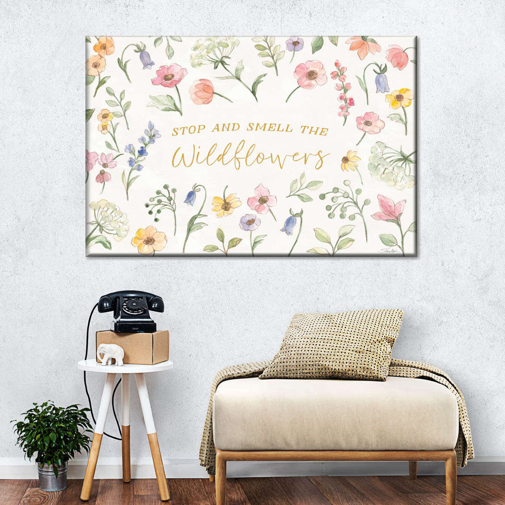 Wild Blooms Quote IV Wall Art