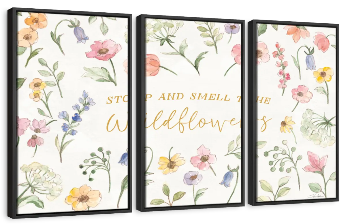 Wild Blooms Quote IV Wall Art