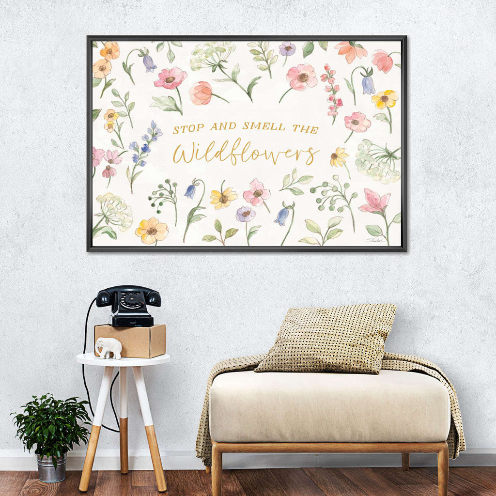 Wild Blooms Quote IV Wall Art