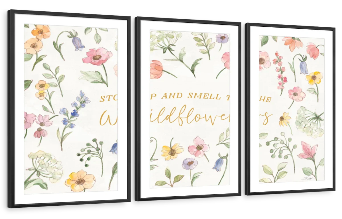 Wild Blooms Quote IV Wall Art