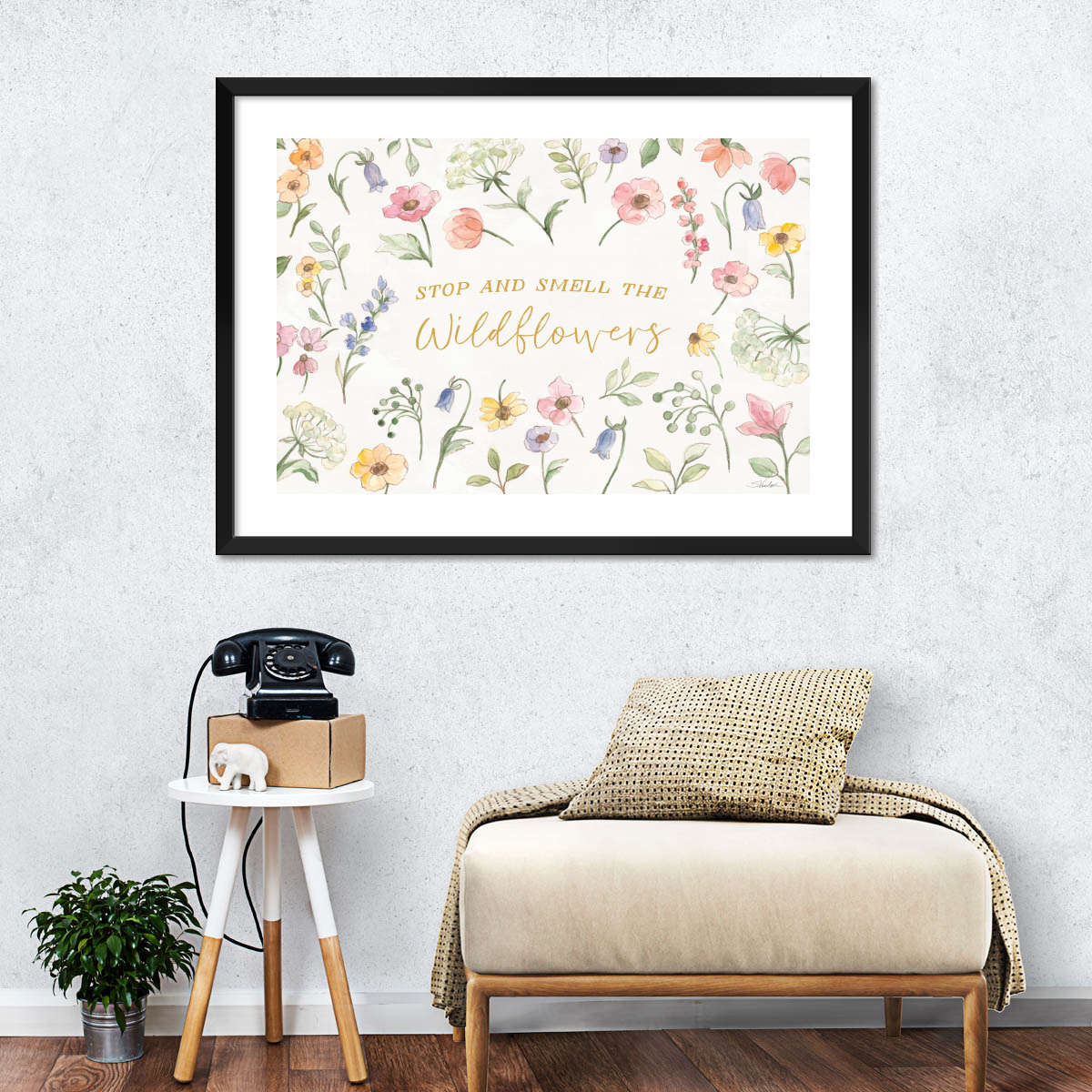 Wild Blooms Quote IV Wall Art