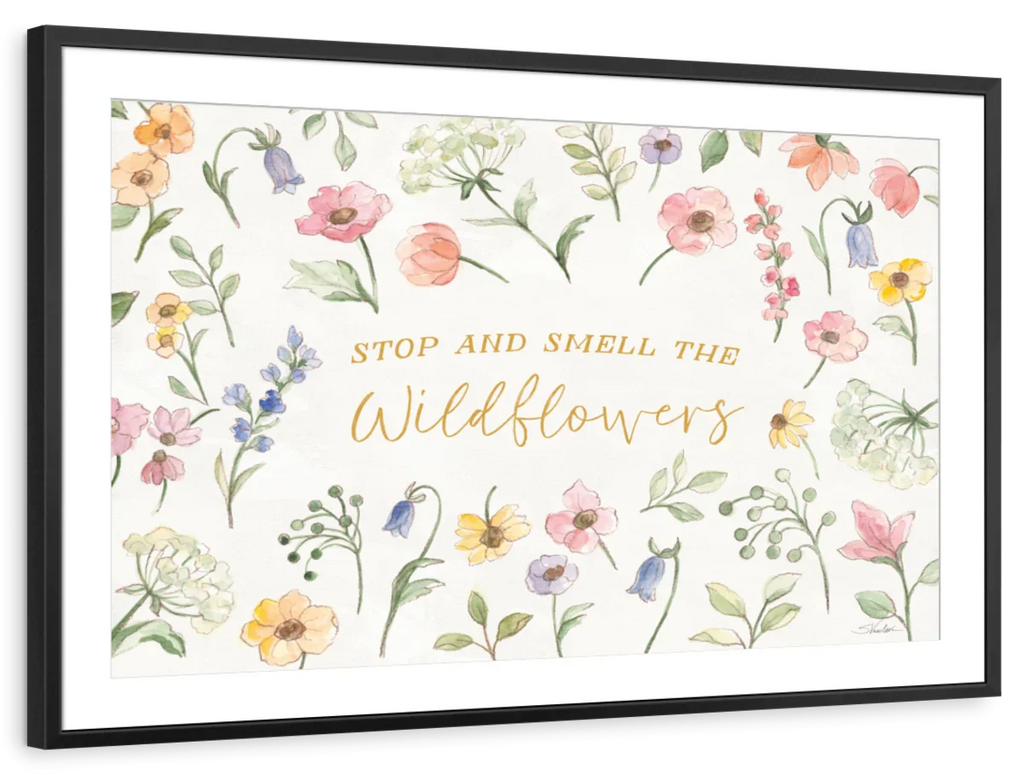 Wild Blooms Quote IV Wall Art