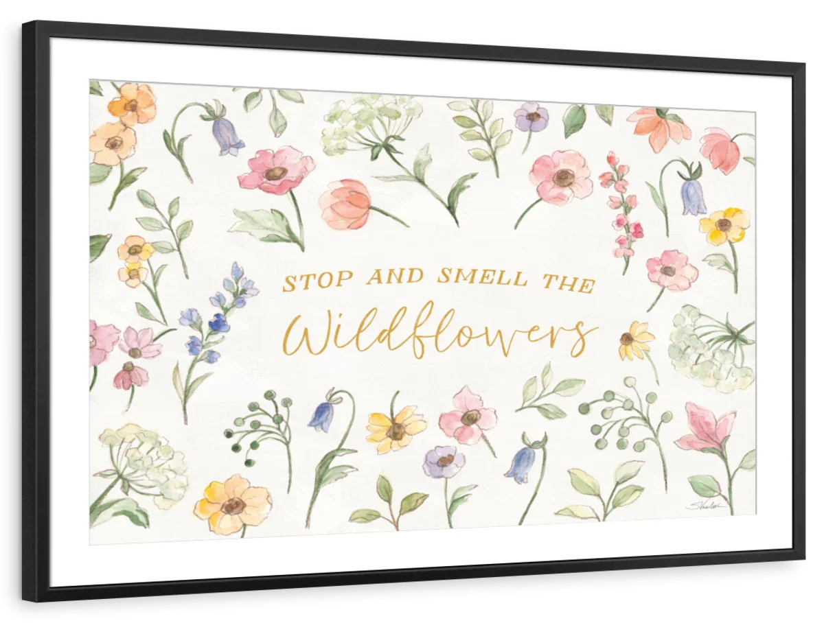 Wild Blooms Quote IV Wall Art