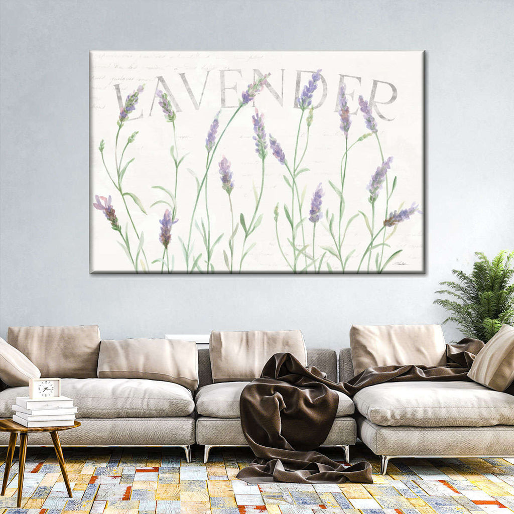 Simple Lavender Fields I Wall Art