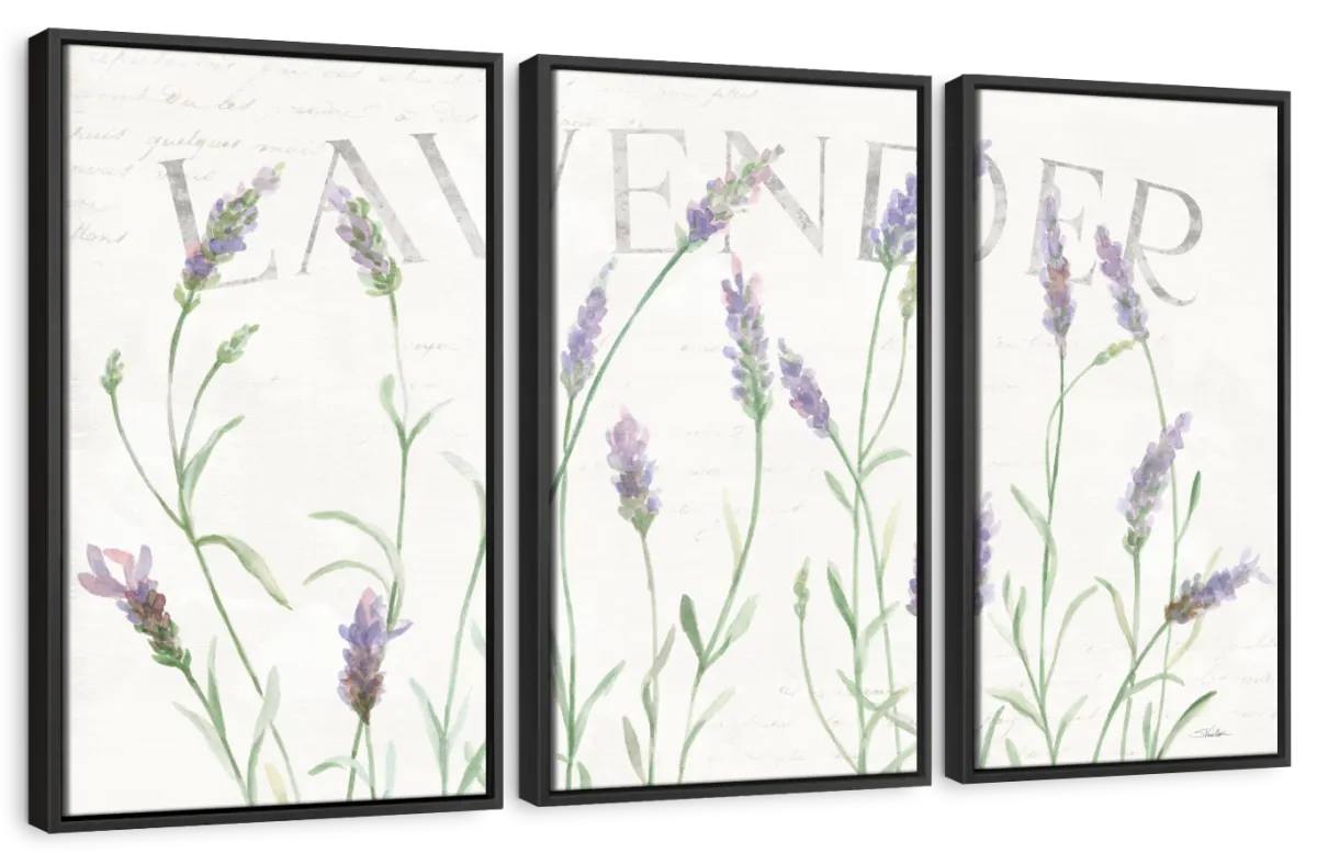 Simple Lavender Fields I Wall Art
