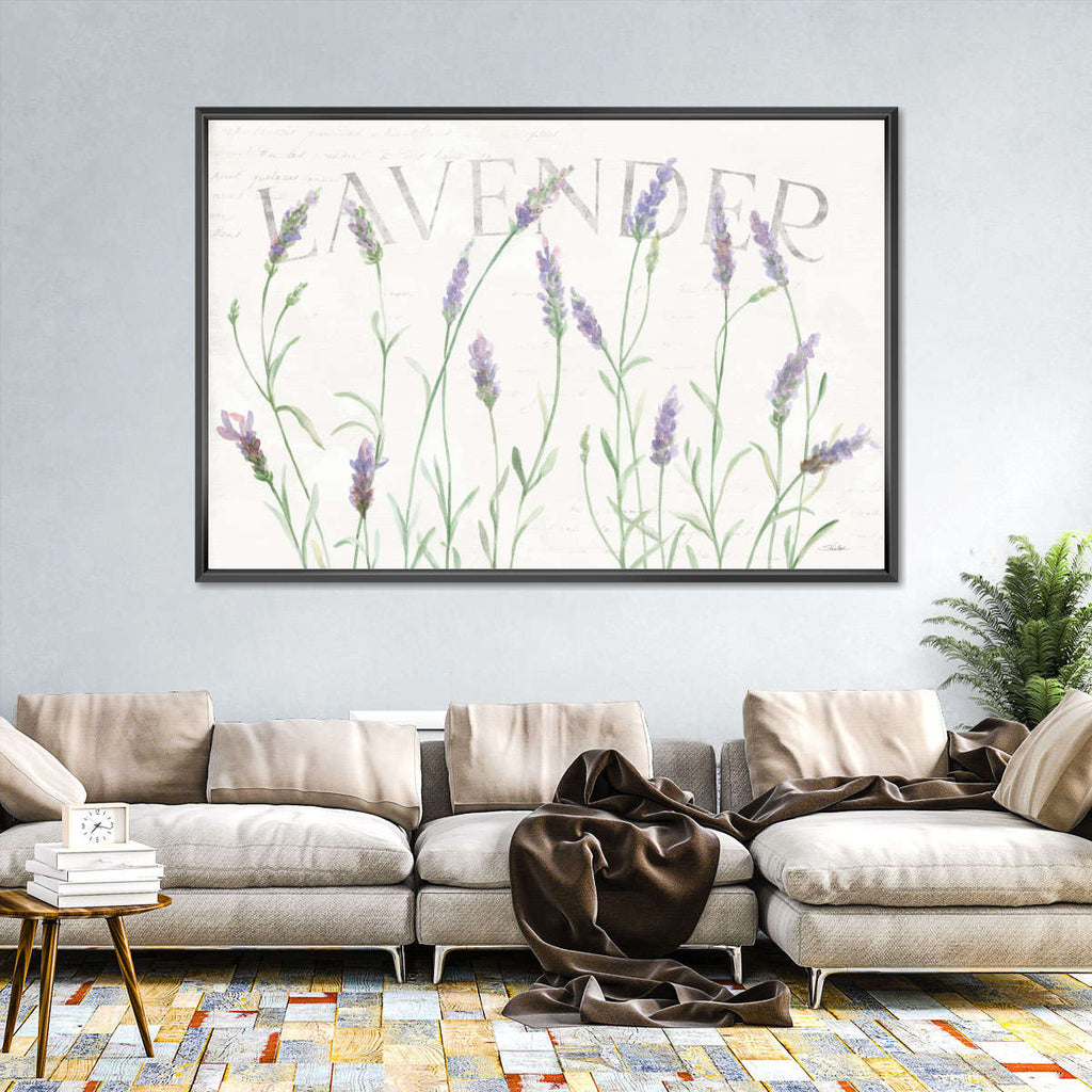 Simple Lavender Fields I Wall Art