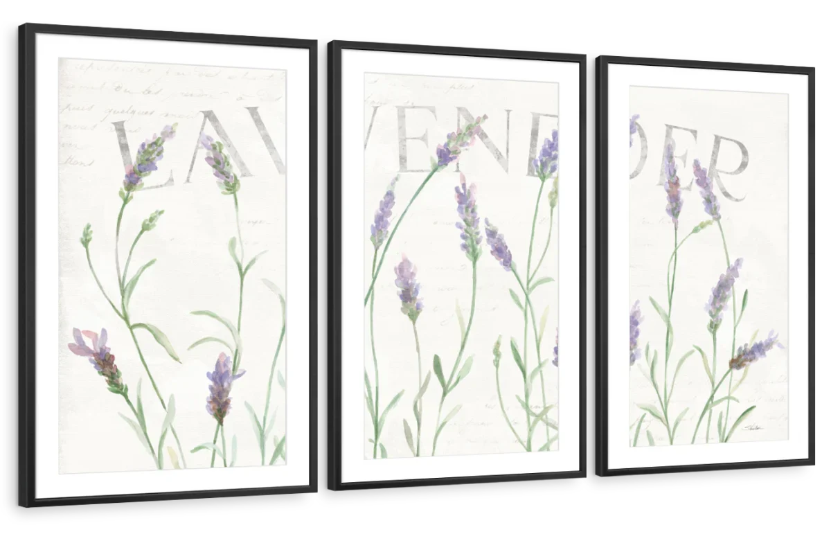 Simple Lavender Fields I Wall Art