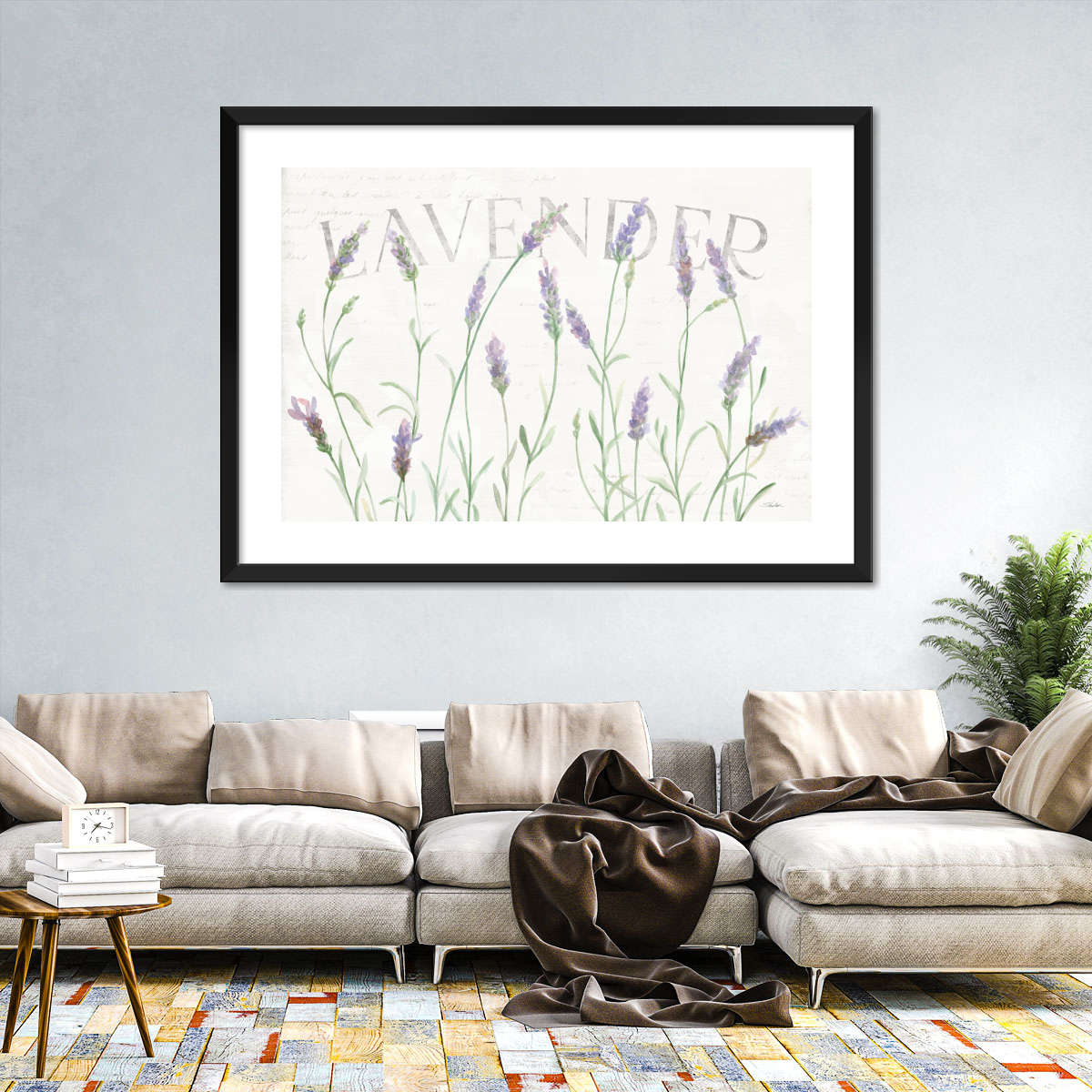 Simple Lavender Fields I Wall Art