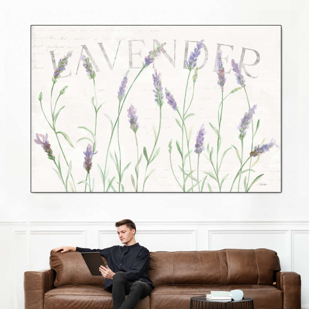 Simple Lavender Fields I Wall Art