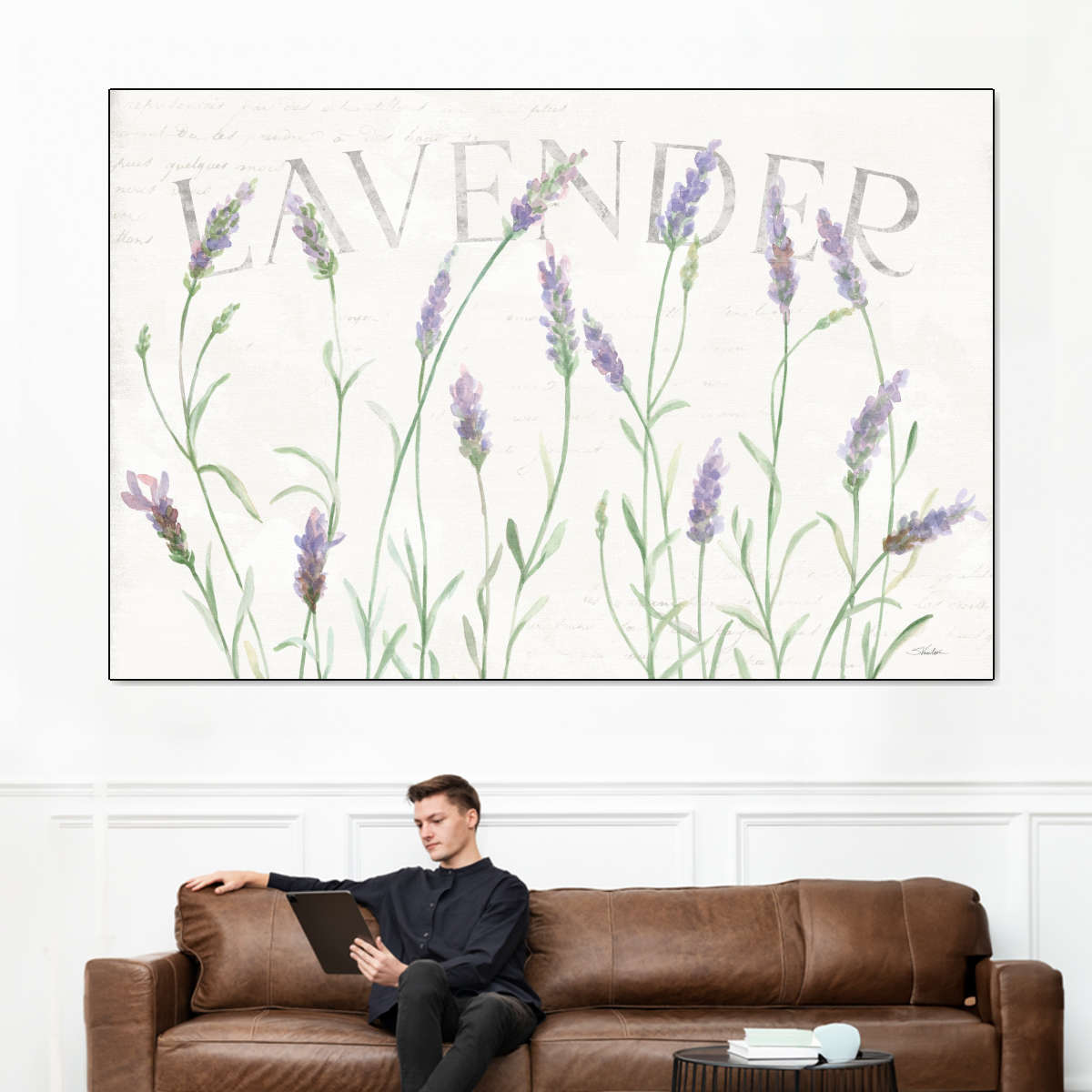 Simple Lavender Fields I Wall Art
