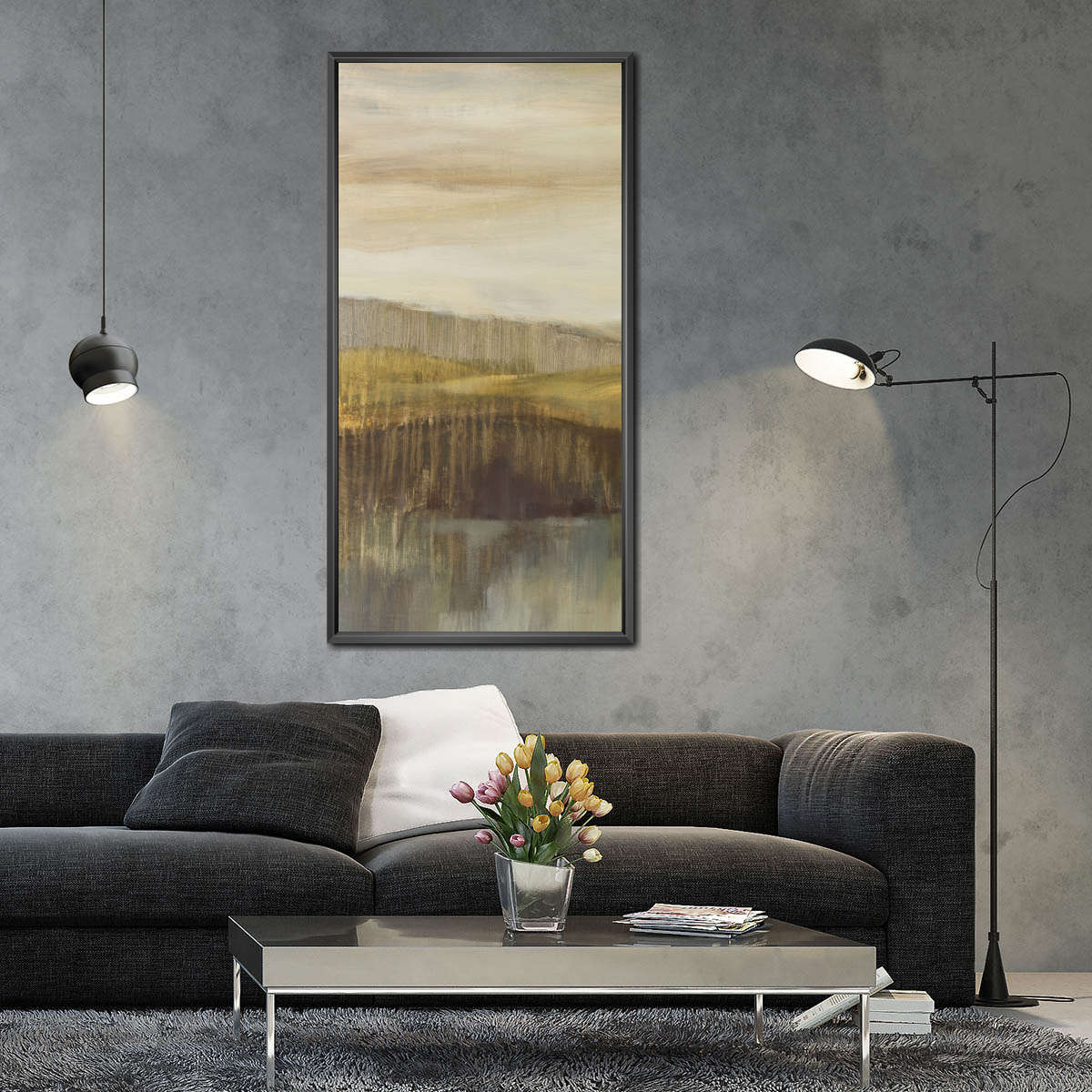 Hills By The River Triptych I Wall Art