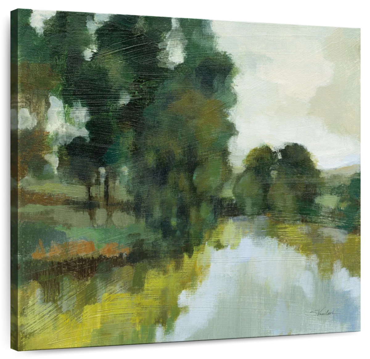 Willows By The Pond I Wall Art