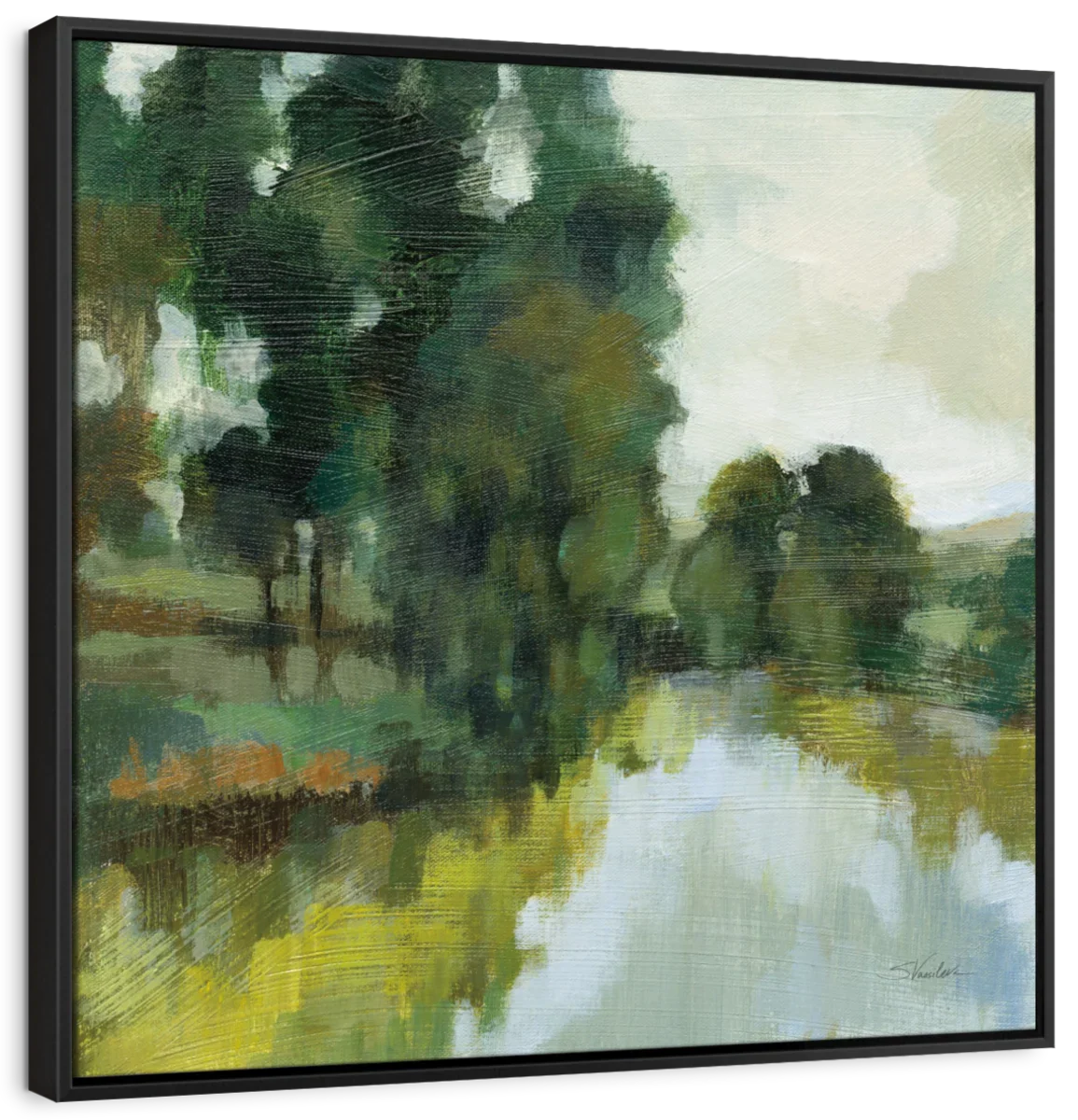 Willows By The Pond I Wall Art