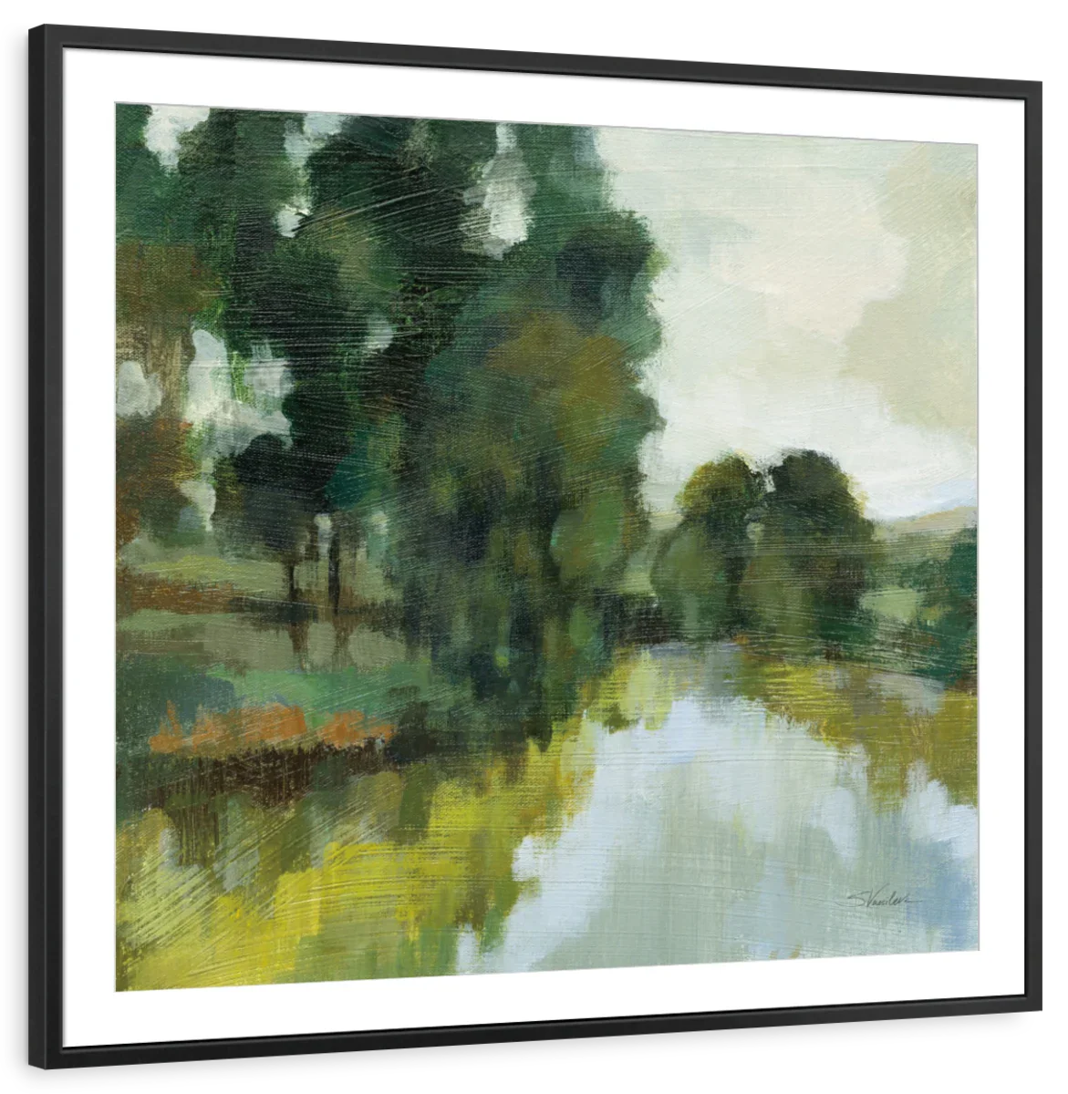Willows By The Pond I Wall Art