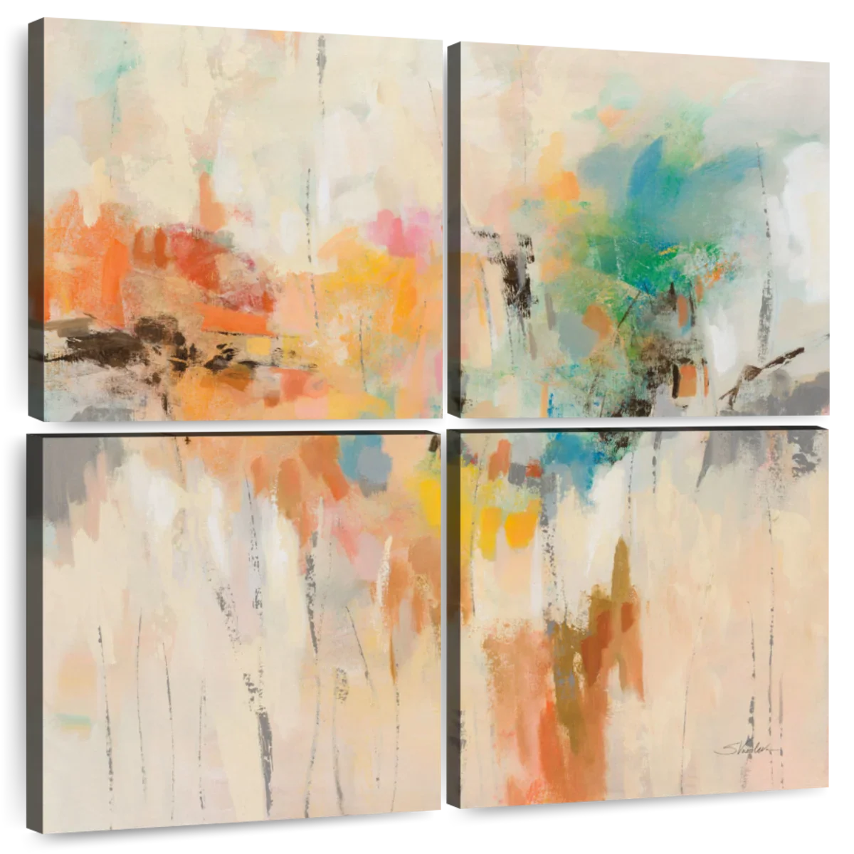 Abstract Merry Go Round Wall Art