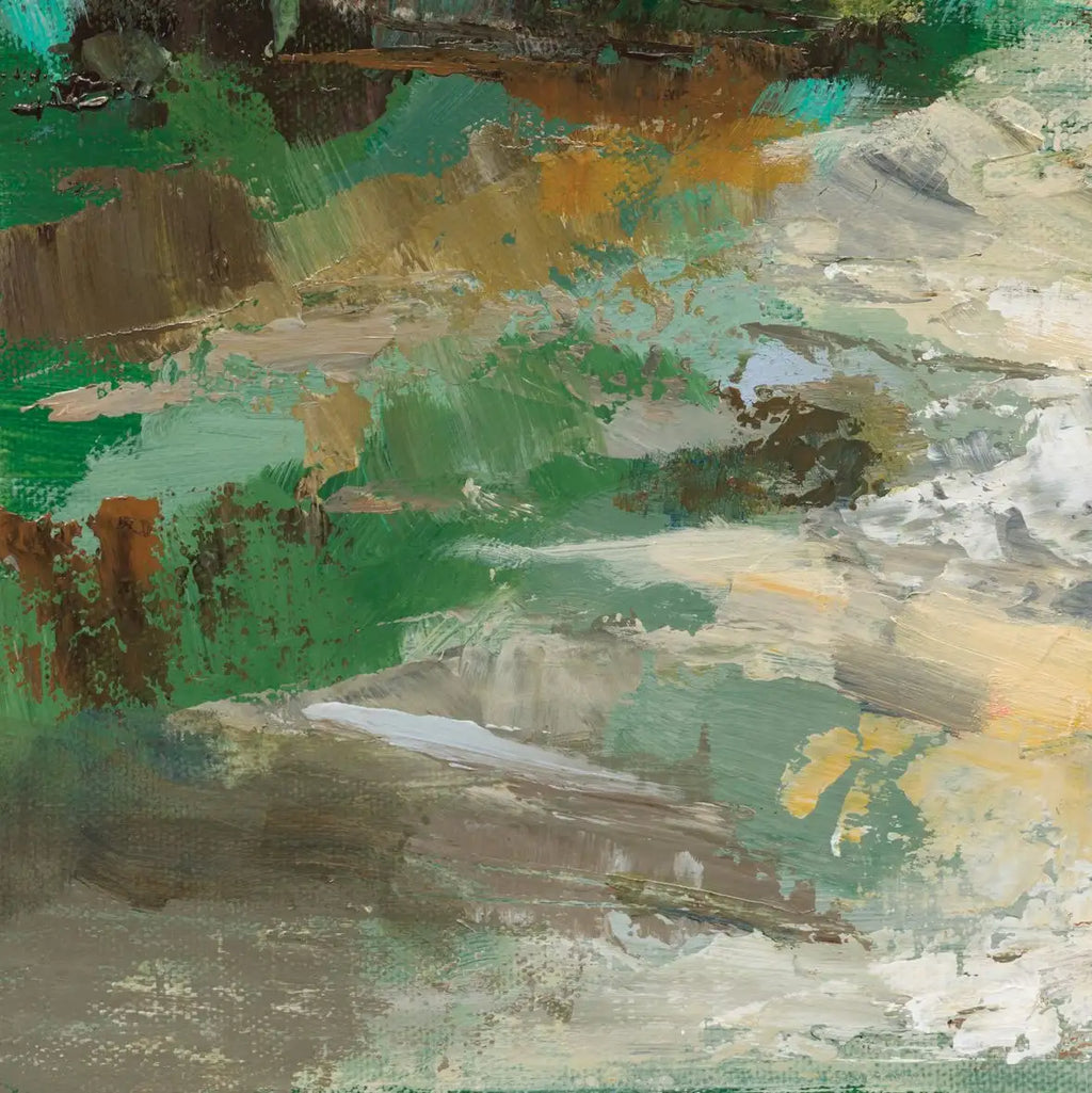 Abstract Grassy Beach Wall Art