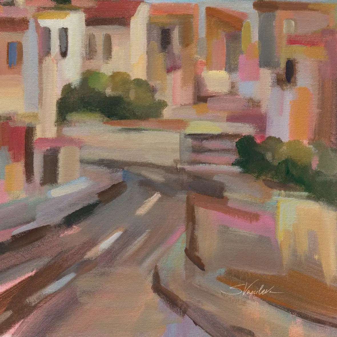 California Sunrise Street Wall Art