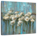 Daisies By The Lake Square V2 Wall Art