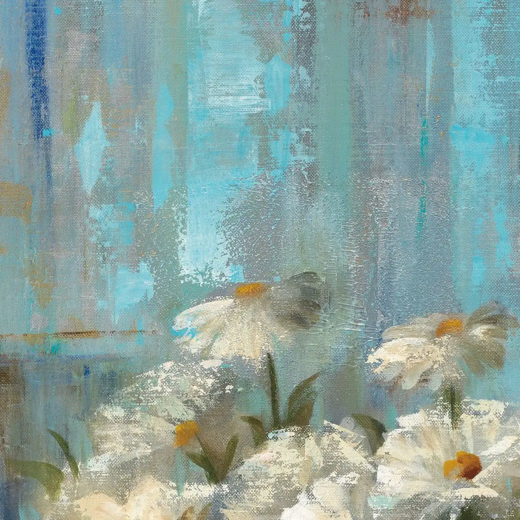 Daisies By The Lake Square V2 Wall Art