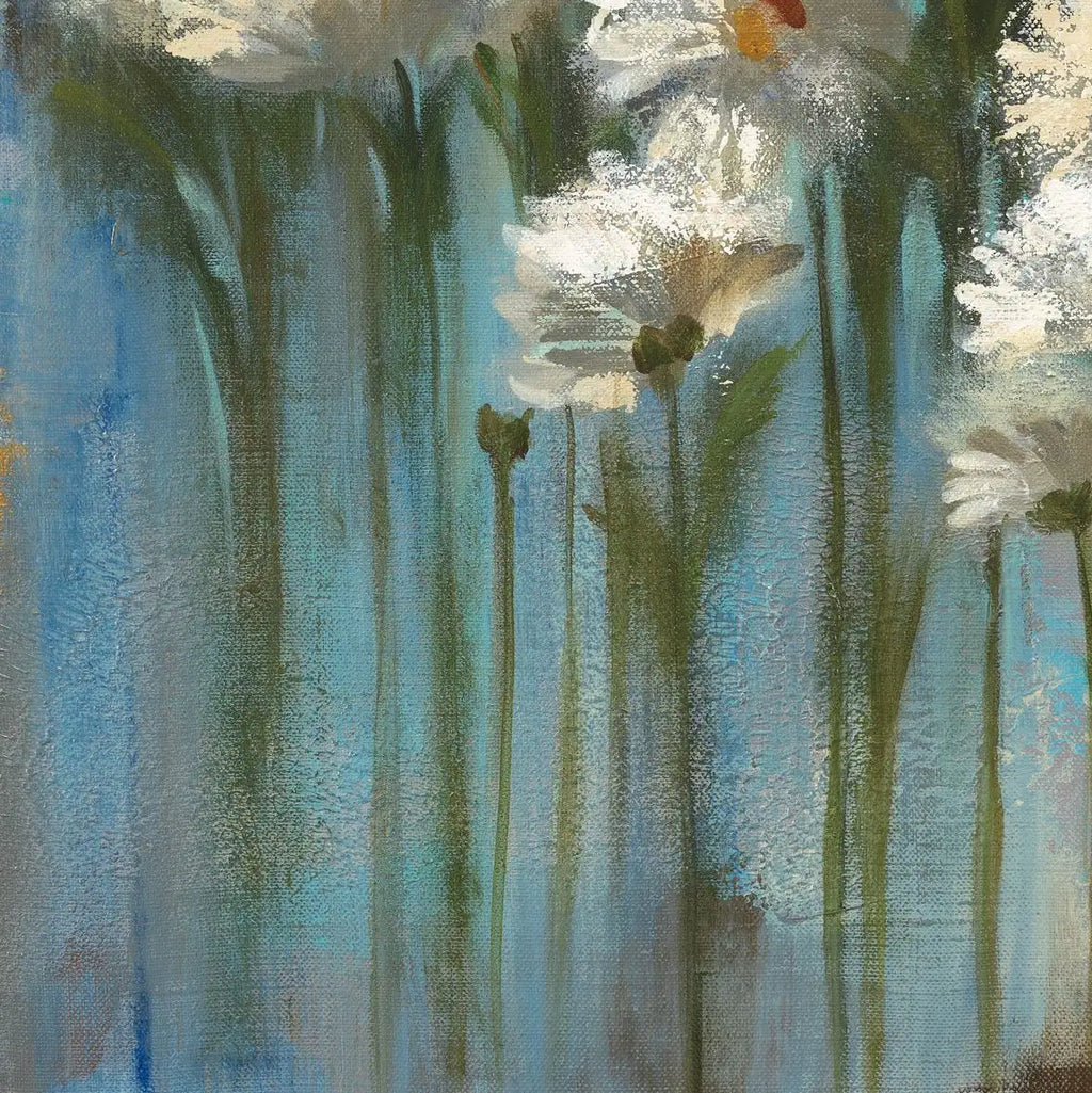 Daisies By The Lake Square V2 Wall Art