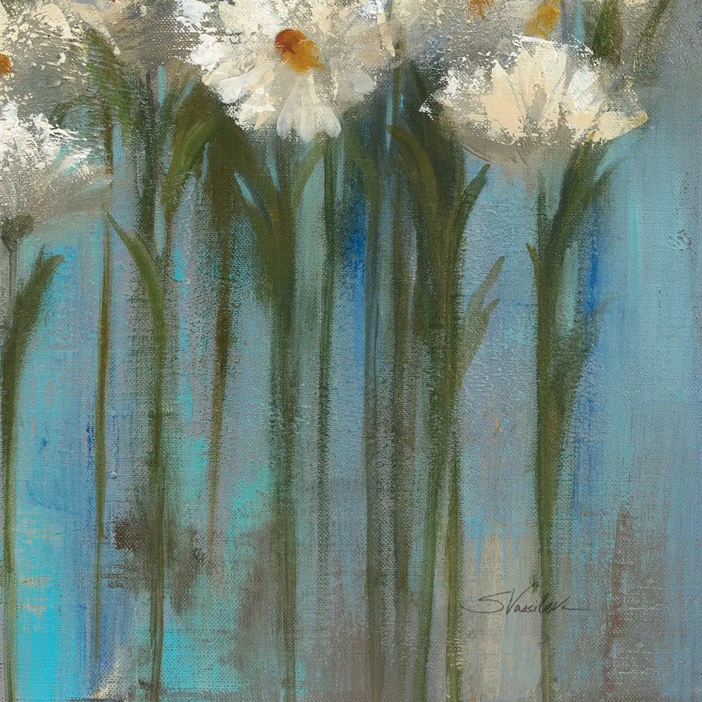 Daisies By The Lake Square V2 Wall Art
