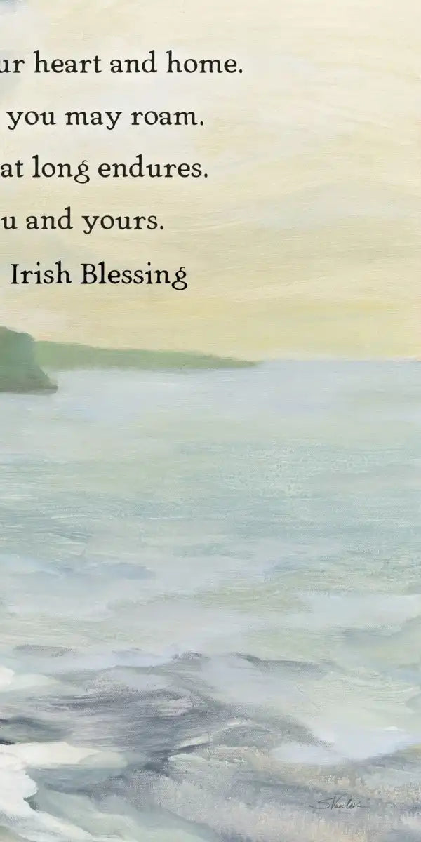 Irish Coast Blessing Wall Art