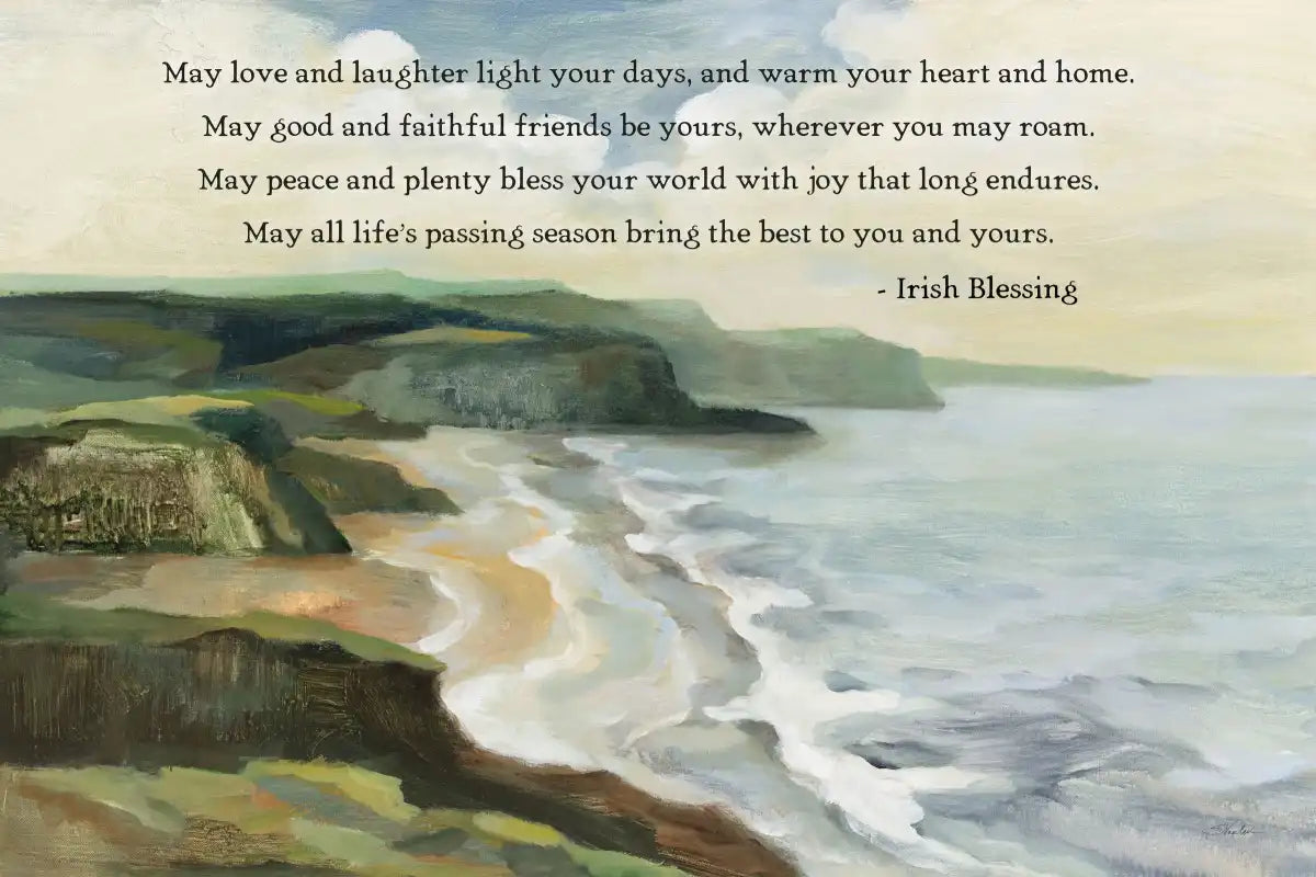 Irish Coast Blessing Wall Art