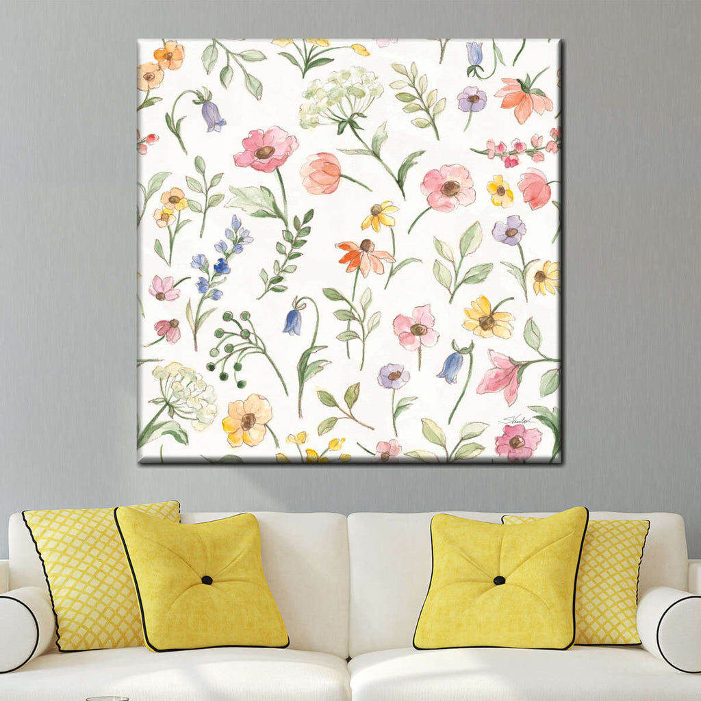 Wild Blooms Pattern IA Wall Art