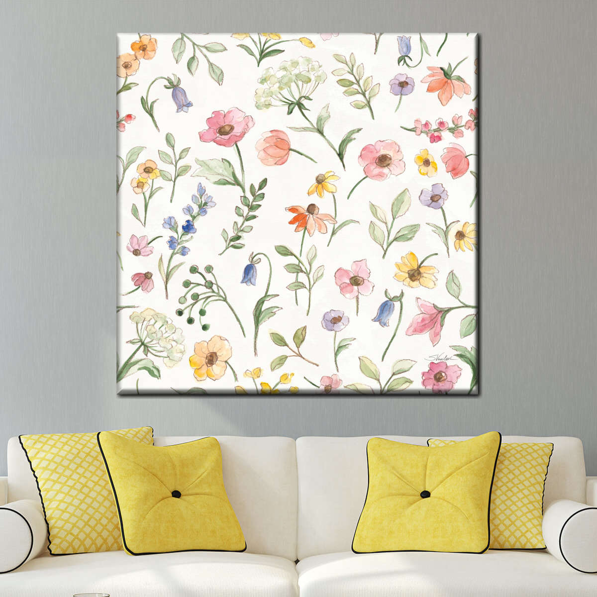 Wild Blooms Pattern IA Wall Art
