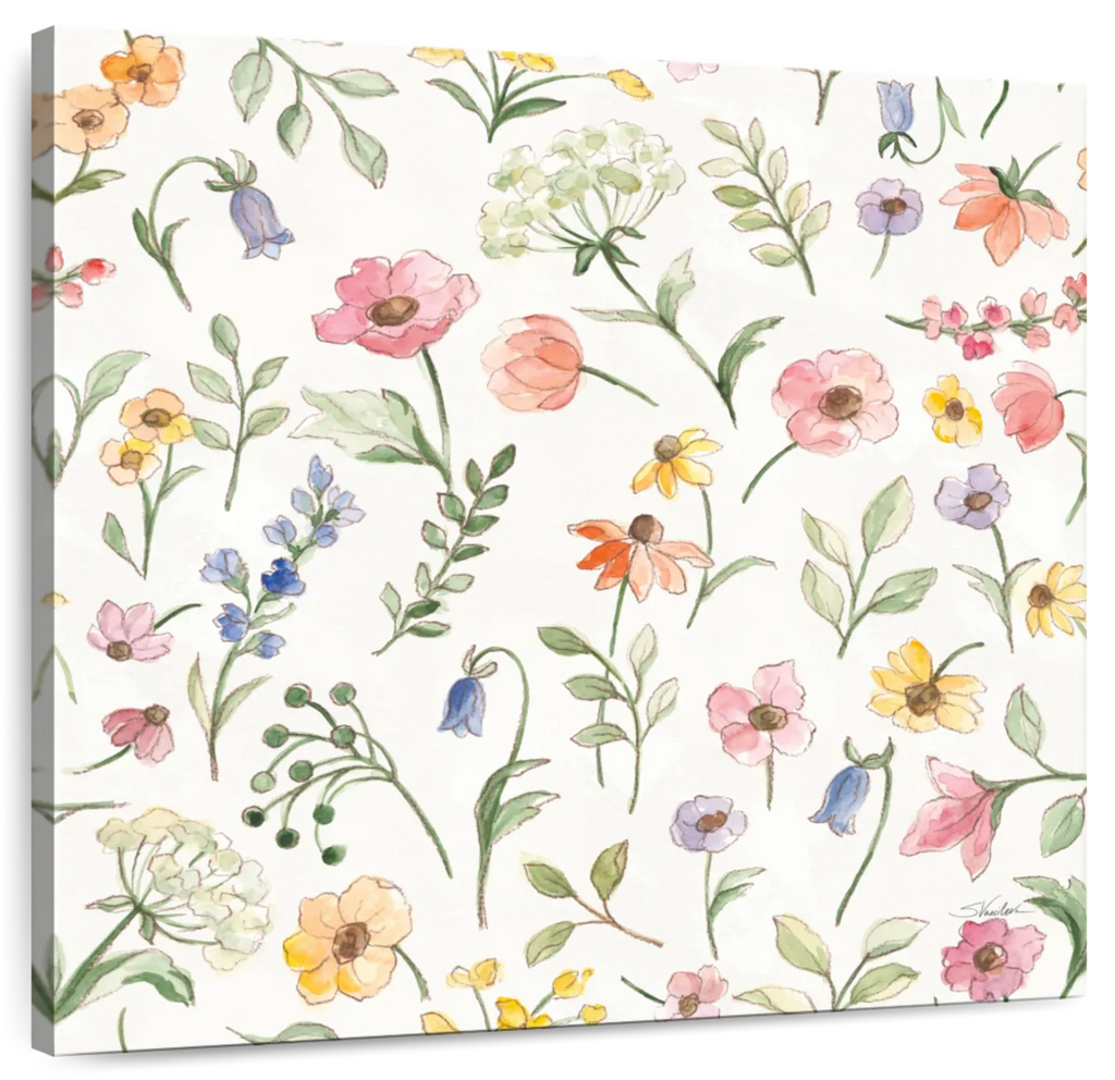 Wild Blooms Pattern IA Wall Art