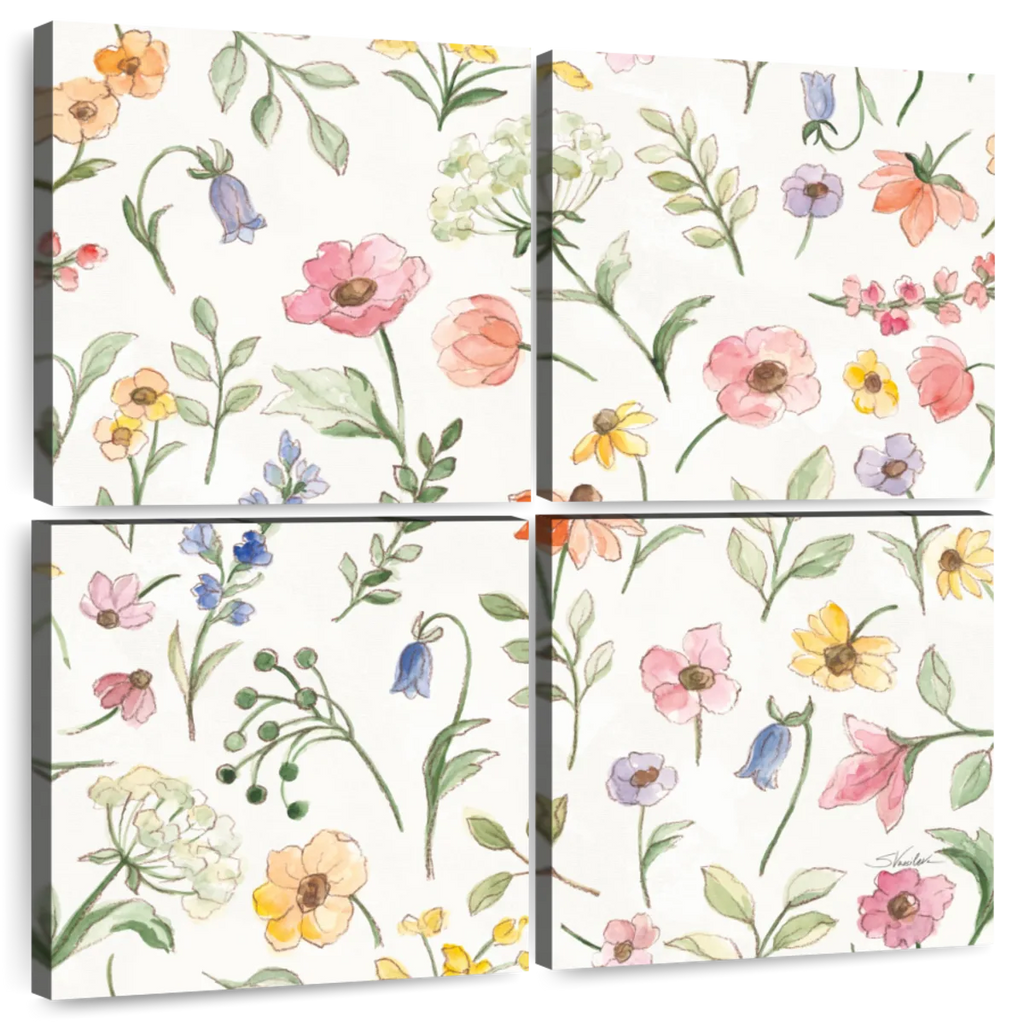 Wild Blooms Pattern IA Wall Art