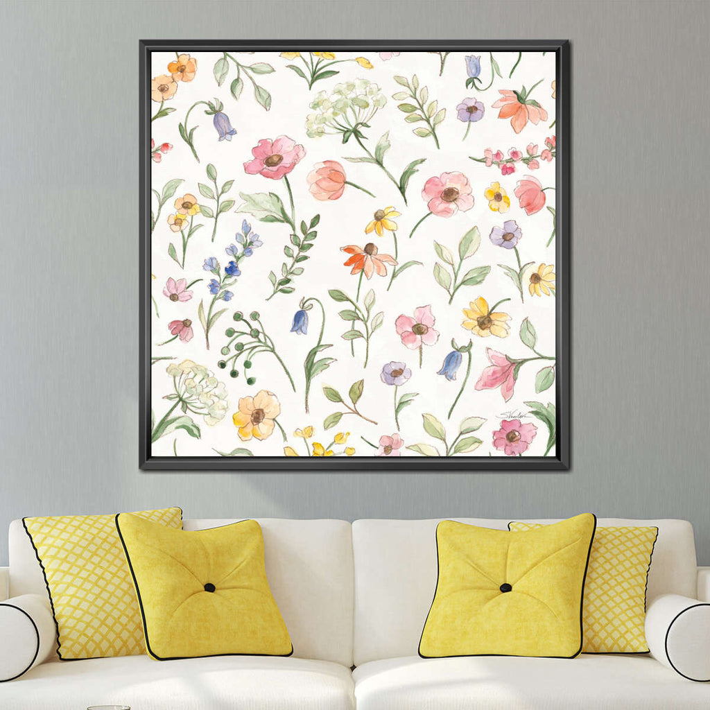 Wild Blooms Pattern IA Wall Art