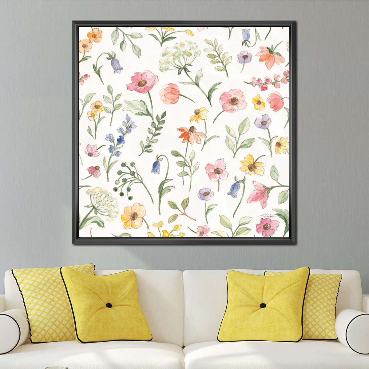 Wild Blooms Pattern IA Wall Art