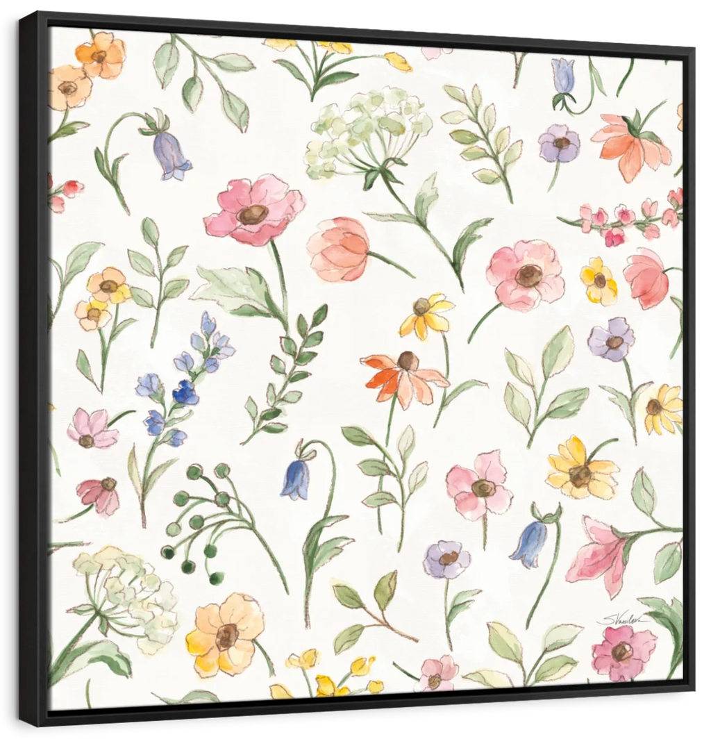 Wild Blooms Pattern IA Wall Art