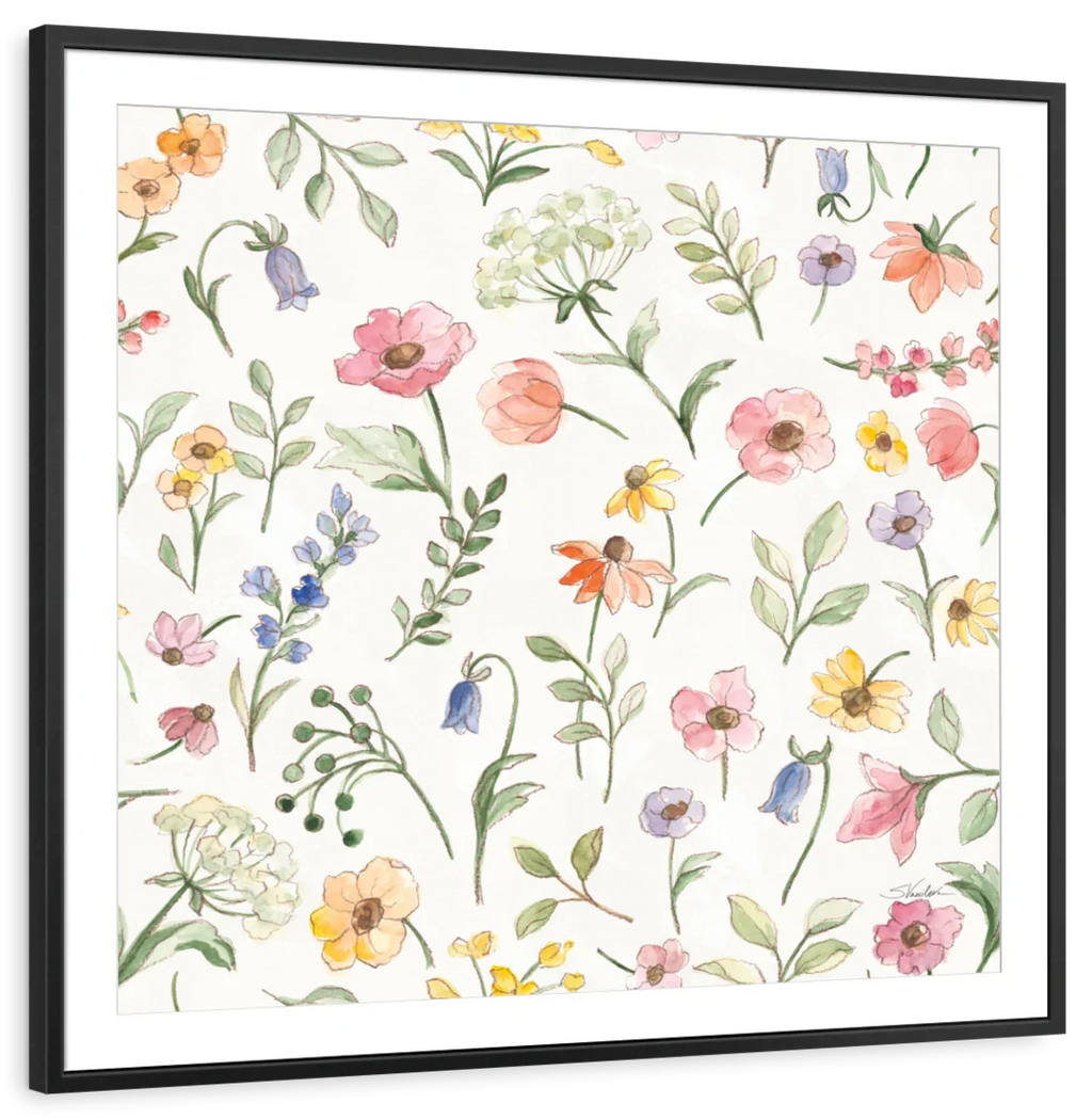 Wild Blooms Pattern IA Wall Art