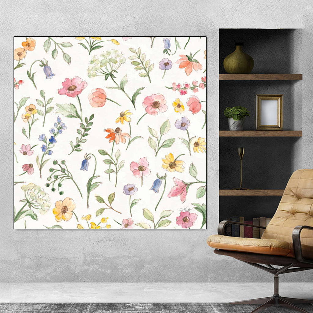 Wild Blooms Pattern IA Wall Art