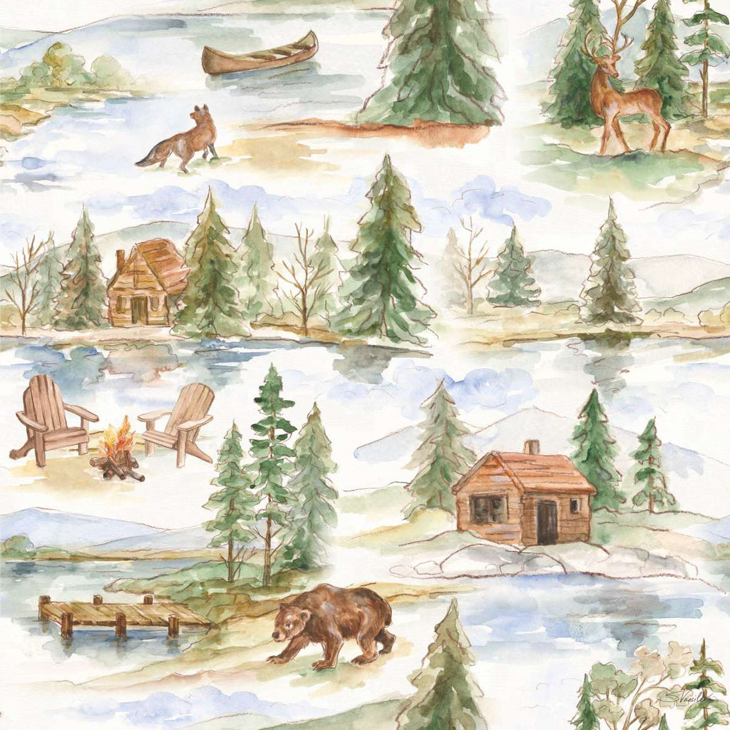 Rustic Retreat Pattern I Wall Art