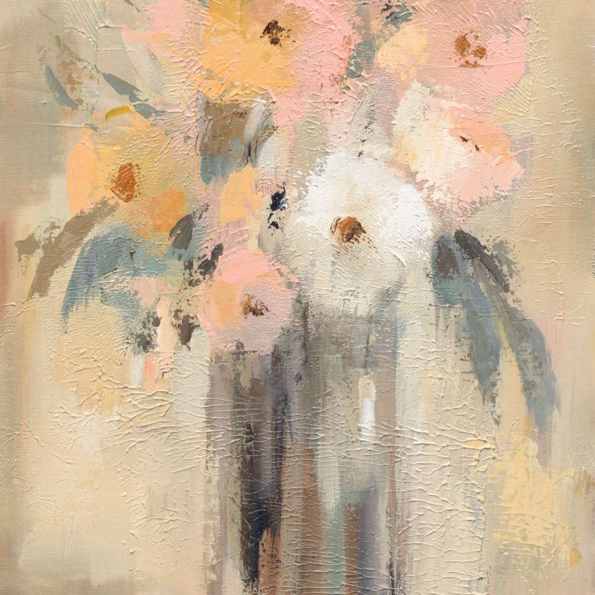 Textured Floral II Wall Art