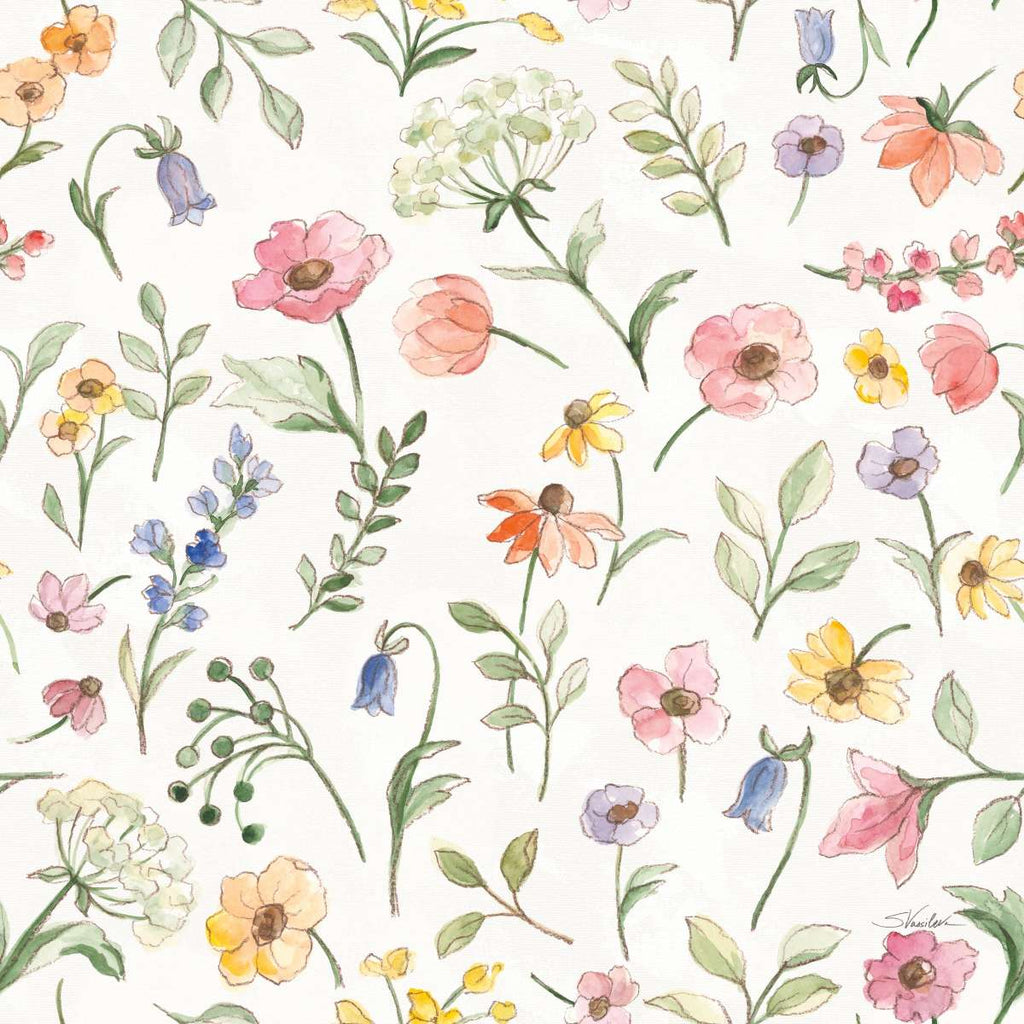 Wild Blooms Pattern IA Wall Art