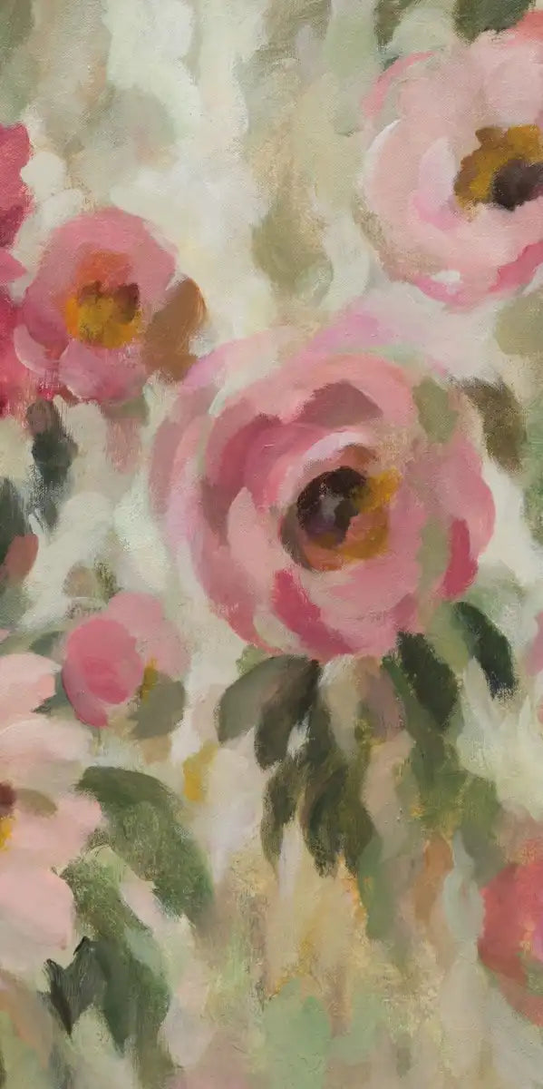 Pink And Sage Garden Wall Art