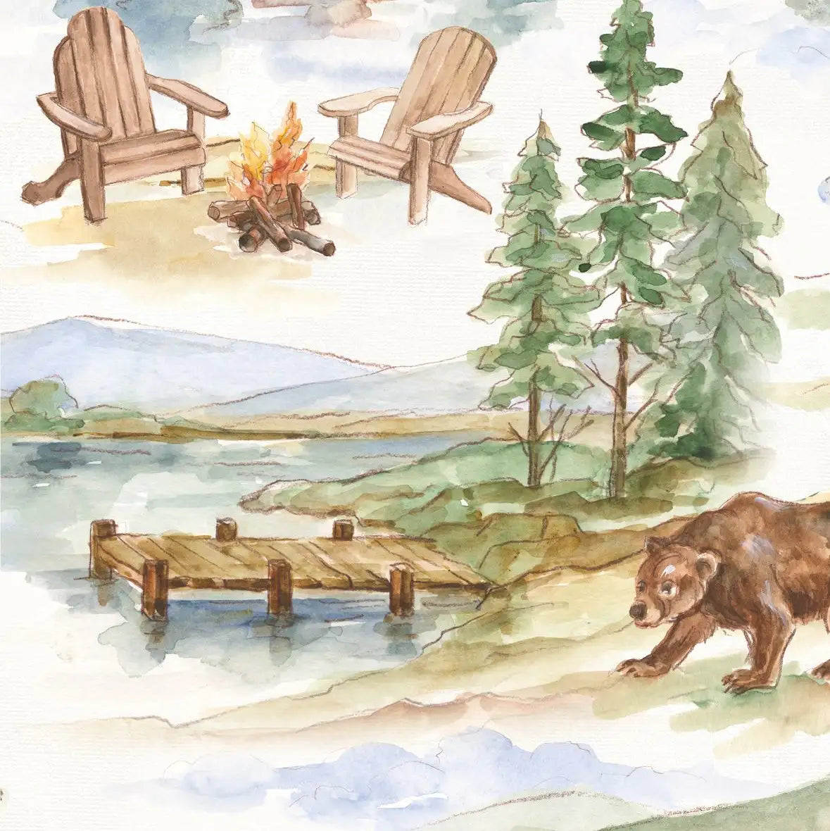 Rustic Retreat Pattern I Wall Art