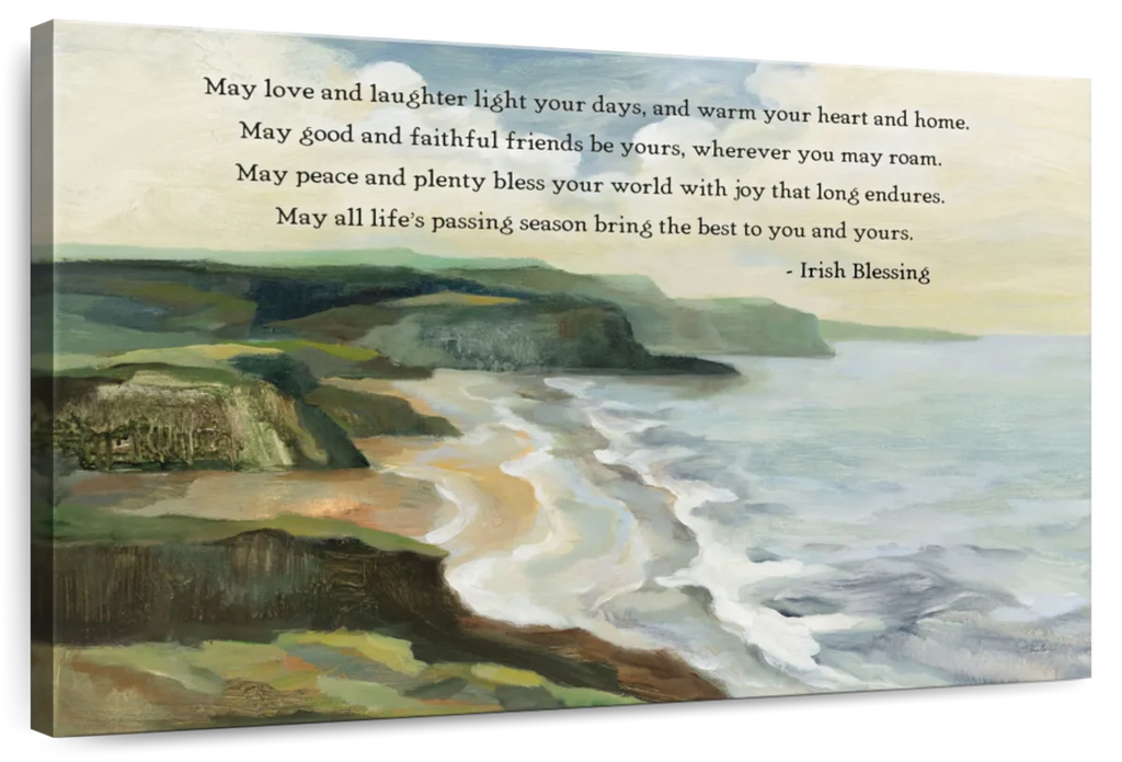 Irish Coast Blessing Wall Art