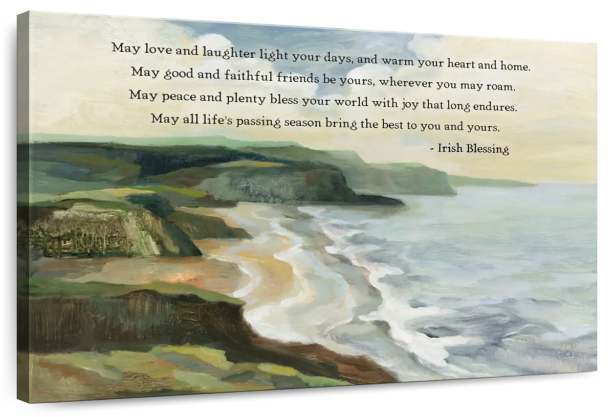 Irish Coast Blessing Wall Art